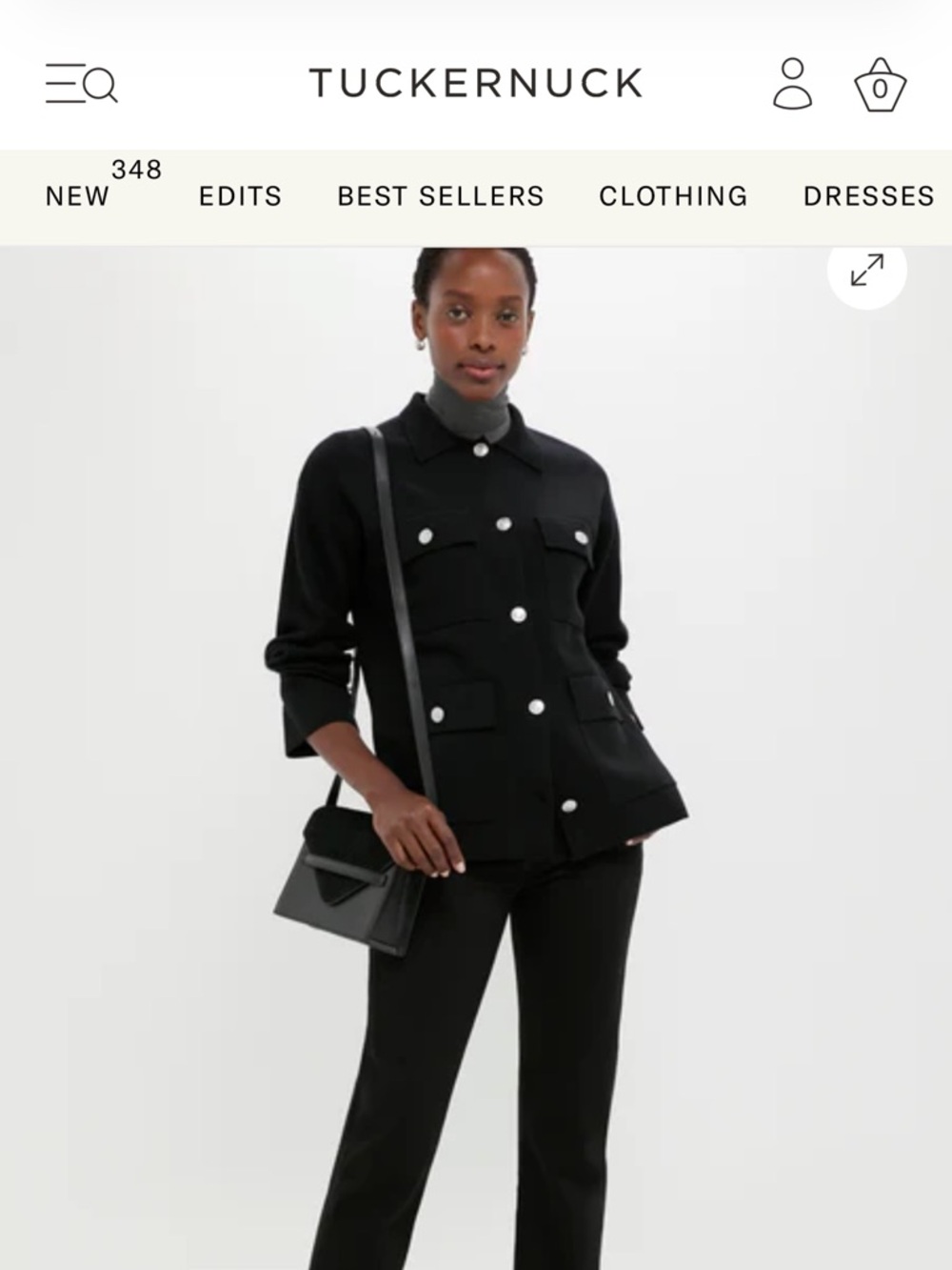 Alex Mill Black Cambridge Sweater Jacket NWT